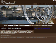 Tablet Screenshot of hotel-cambronne.com